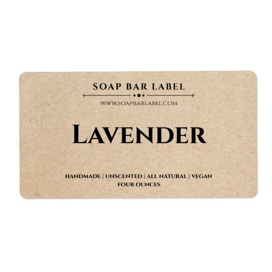 Personalisiert-Seifenetikett (Vorne)