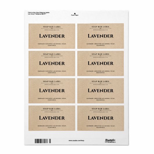 Personalisiert-Seifenetikett (Vorne)