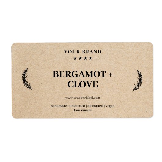 Personalisiert-Seifenetikett (Vorne)