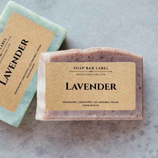 Personalisiert-Seifenetikett