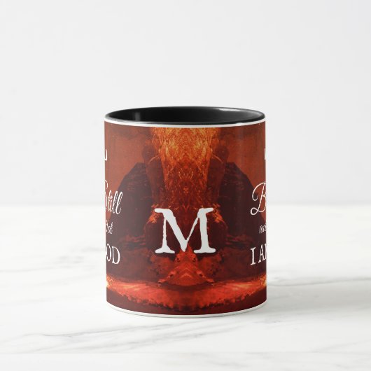 Personalisiert SEIN UND Christliches Monogramm KEN Tasse (Zentrum)