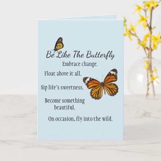 Personalisiert sein wie die Schmetterlingskarte Karte (Gelbe Blume)