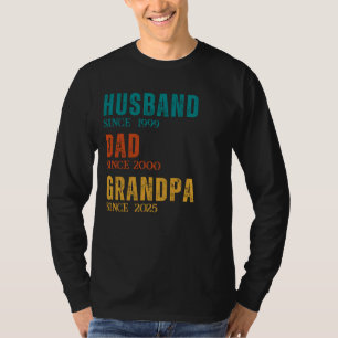 Personalisiert seit Jahren Husband Vater Opa Retro T-Shirt