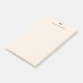 Personalisiert selten gelb + Initialen Post-it Klebezettel (angewinkelt)
