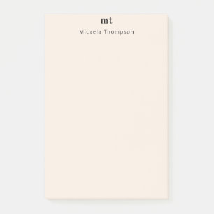 Personalisiert selten gelb + Initialen Post-it Klebezettel