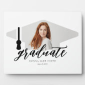 Personalisiert Senior Abschluss Foto Graduate Fotoplatte (Vorderseite)