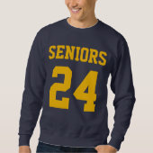Personalisiert Senior Class High School Colors Tea Sweatshirt (Vorderseite)