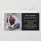 Personalisiert Senior Foto High School Abschluss Ankündigung (Rückseite)