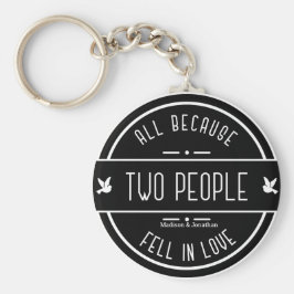 Personalisiert Sentimental Wedle Couple Schlüssela Schlüsselanhänger