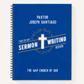 Personalisiert sermon Writing Notebook Notizblock (Vorderseite)