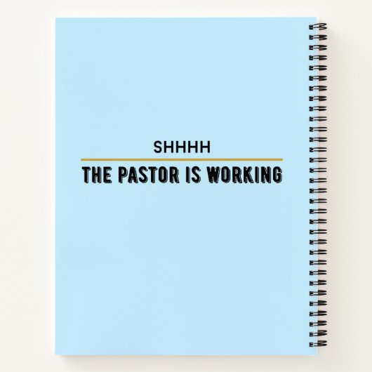 Personalisiert sermon Writing Notebook Notizblock (Rückseite)
