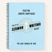 Personalisiert sermon Writing Notebook Notizblock (Vorderseite)