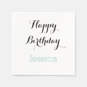 Personalisiert Serviette (Vorderseite)