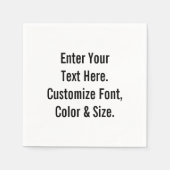 Personalisiert Serviette (Vorderseite)