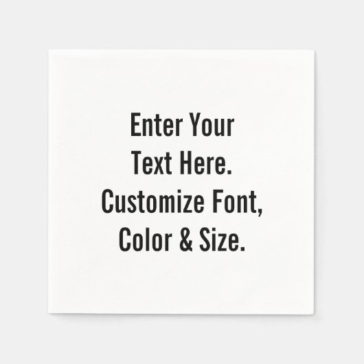 Personalisiert Serviette (Vorderseite)