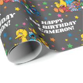 Personalisiert Sesame Street Pals Birthday Geschenkpapier (Rolleneckpunkt)