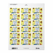 Personalisiert Shaloch Manot Adressenmarken Adressaufkleber (Vorne)