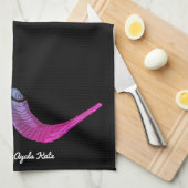 Personalisiert Shanah Tovah Shofer Küchentücher (Viertel Falte)