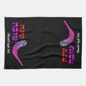 Personalisiert Shanah Tovah Shofer Küchentücher (Horizontal)