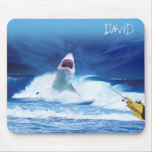Personalisiert Shark Fisherman Mouse Pad Mousepad