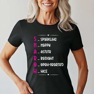 Personalisiert Sharon Name Art T-Shirt