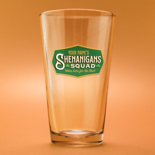 Personalisiert Shenanigan-Pint Glas