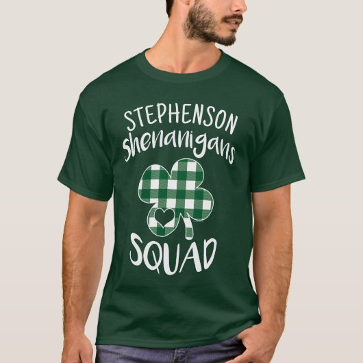 Personalisiert Shenanigans Squad St Patricks Day T-Shirt (Vorderseite)