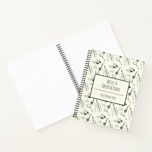 Personalisiert Sherlock Holmes HandGezeichnet Vint Notizblock (Innenseite)