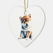 Personalisiert Shiba Inu Puppy Keramik Ornament (Links)