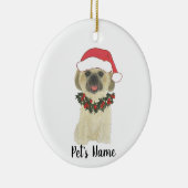 Personalisiert Shih Tsu (Blonde Tan Golden) Keramik Ornament (Rechts)