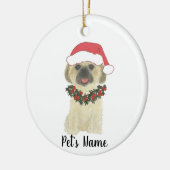 Personalisiert Shih Tsu (Blonde Tan Golden) Keramik Ornament (Links)