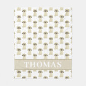 Personalisiert Shih Tzu (Blonde Tan Golden) Tan Fleecedecke (Vorderseite)