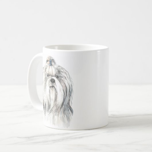Personalisiert Shih Tzu Kaffeetasse (Vorderseite Links)