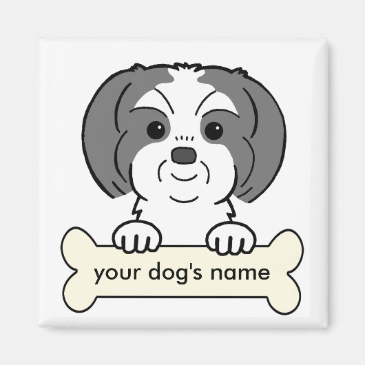 Personalisiert Shih Tzu Magnet (Vorne)