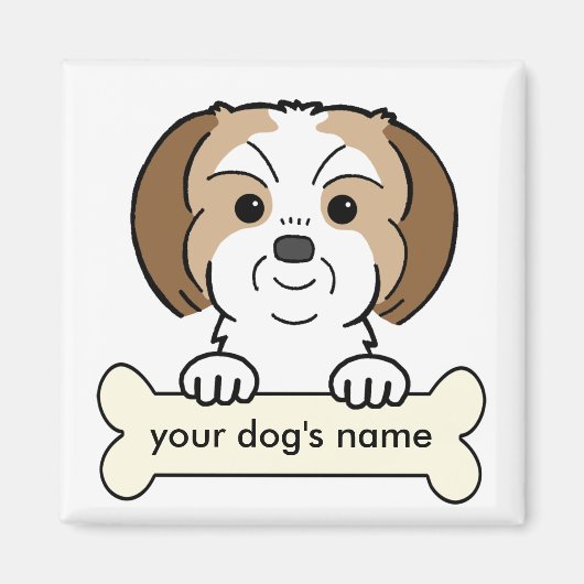 Personalisiert Shih Tzu Magnet (Vorne)
