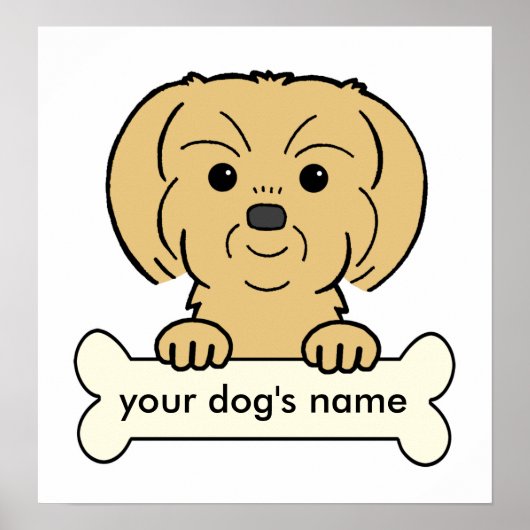 Personalisiert Shih Tzu Poster (Vorne)