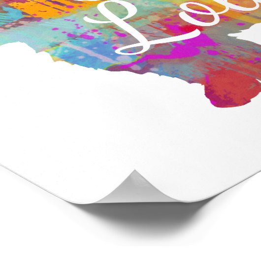 Personalisiert Shihtzu Shih-Tzu (Kurz gehärtet) Poster (Ecke)