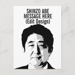 PERSONALISIERT SHINZO ABE POSTKARTE