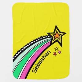 Personalisiert Shooting Star Space Baby Blanket Babydecke