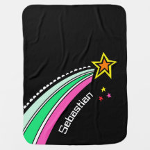 Personalisiert Shooting Star Space Baby Blanket