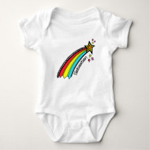 Personalisiert Shooting Star Space Baby Bodysuit