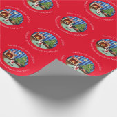 Personalisiert Siamese Kitty Cat Weihnachten Geschenkpapier (Ecke)