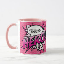 Personalisiert Sie sind mein HERO Comic Buch Pop K