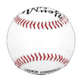 Personalisiert Sie und ich Baseball (Rückseite)