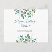 Personalisiert - Sie verdienen alles glücklich Postkarte (Vorderseite)