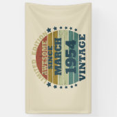 Personalisiert siebzig Vintagen 70. Geburtstag Banner (Vertikal)