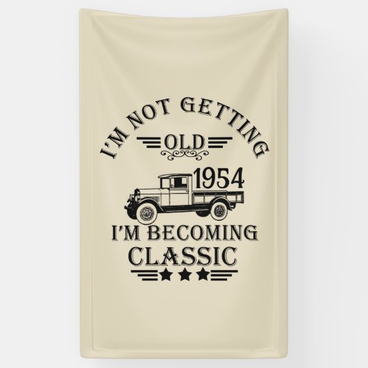 Personalisiert siebzig Vintagen 70. Geburtstag Banner (Vertikal)