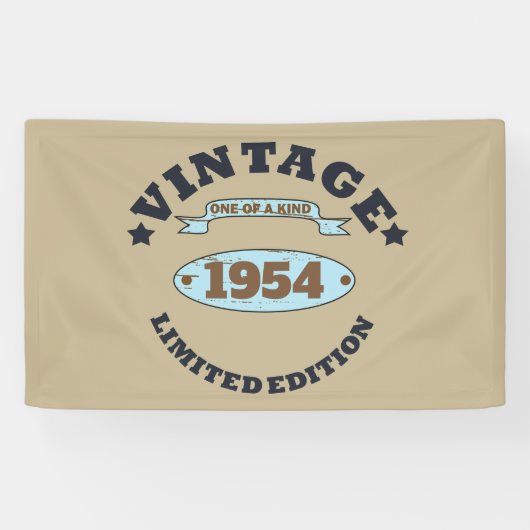 Personalisiert siebzig Vintagen 70. Geburtstag Banner (Horizontal)