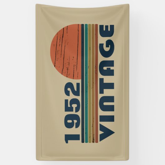 Personalisiert siebzig Vintagen 70. Geburtstag Banner (Vertikal)
