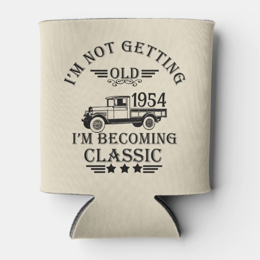 Personalisiert siebzig Vintagen 70. Geburtstag Dosenkühler (Vorderseite)